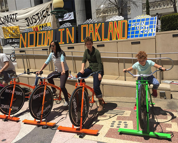 All Souls youth generate energy with people power at a No Coal in Oakland protest