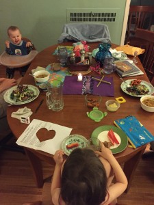 Sacred Hearth Lenten Table Scene