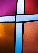 stained glass cross