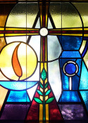 stained glass communion